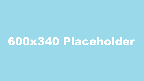 600x340 Placeholder on cyan background.