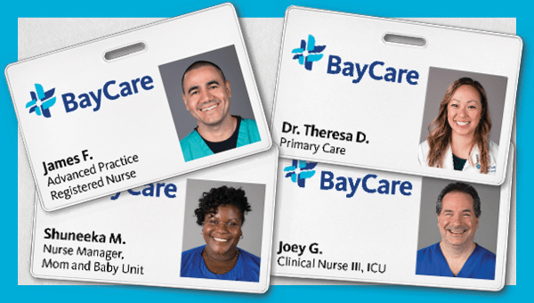 ID Badges of Nurses and Doctors