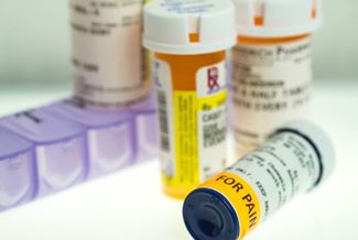 group of medication bottles 