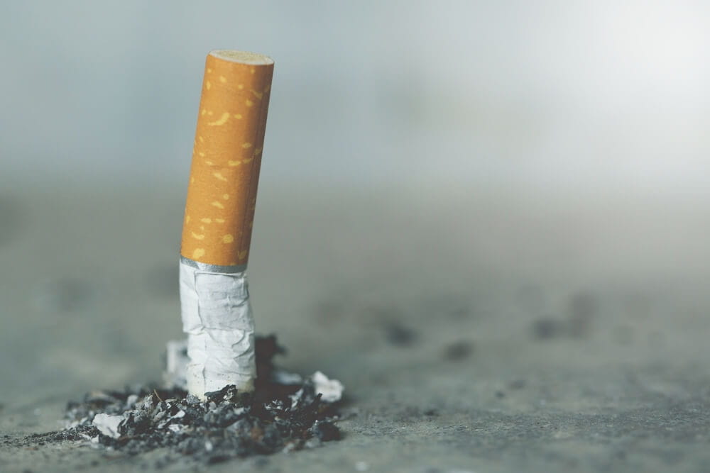 put out cigarette