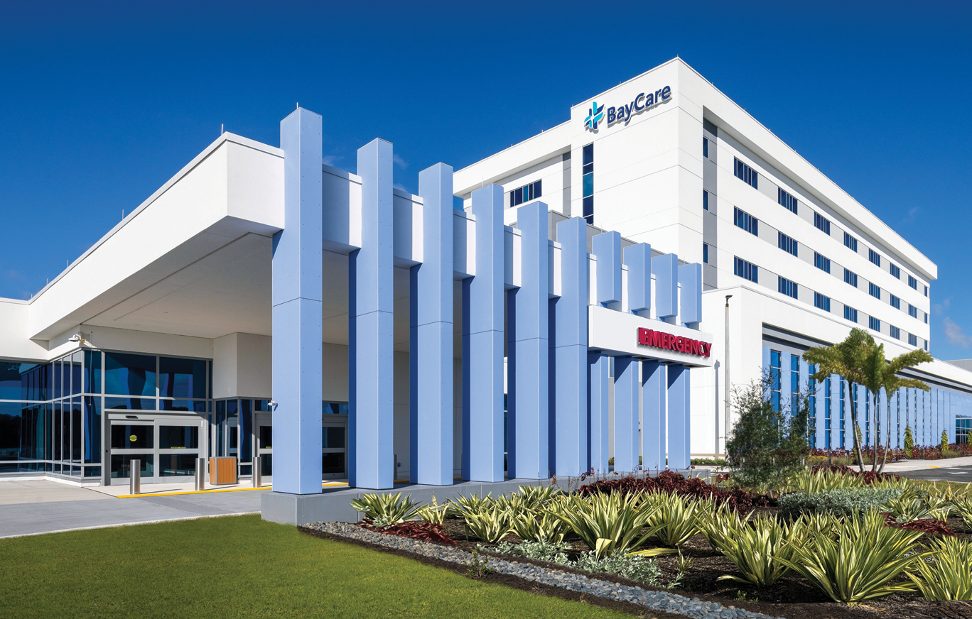 Exterior view of BayCare Hospital Wesley Chapel
