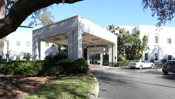 Exterior view of BayCare HealthHub Trinity.
