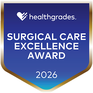 Healthgrades Surgical Excellence award 2026 badge