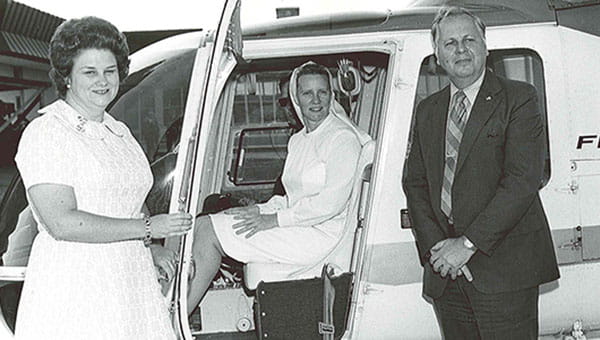 spiritual care helipad landing