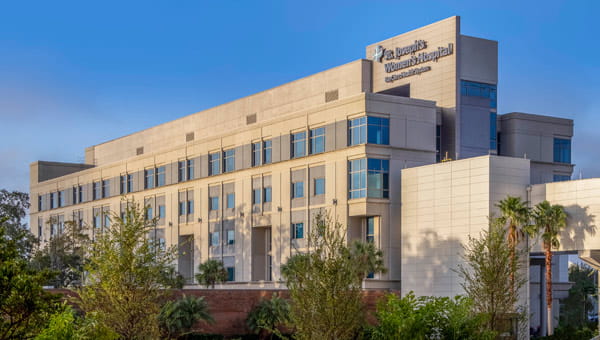 An exterior view of St. Joseph's Women's Hospital