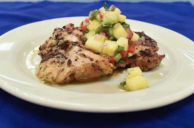 Jerk Chicken With Pineapple Salsa