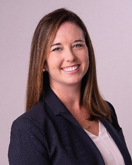 A headshot photo of Genevieve McKinley, MD.