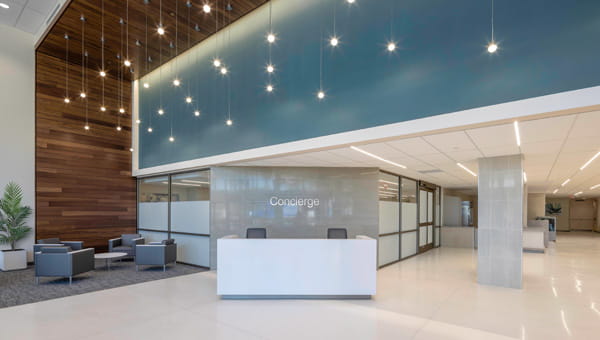 The lobby of BayCare's St. Anthony's Hospital