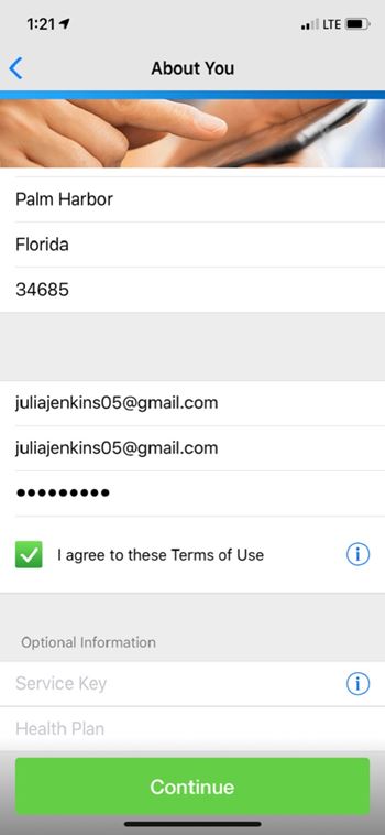 Example email for getting started with BayCareAnywhere