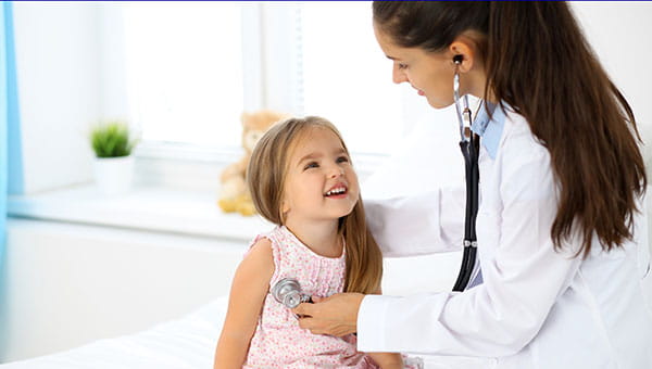 Doctor with girl
