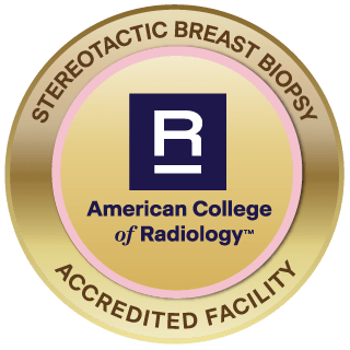 American College of Radiology Accreditation Logo: Stereotactic breast biopsy