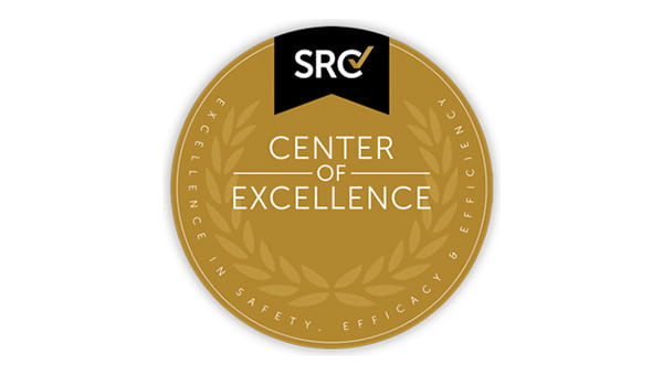 Accreditation seal for Surgical Review Corporation Center of Excellence
