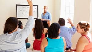Group Of People Attending An Event