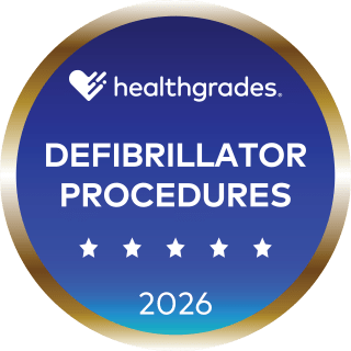 Five-Star for Defibrillator Procedures Healthgrades Award 2026