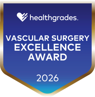 Vascular Surgery Excellence Award Healthgrades Award 2026