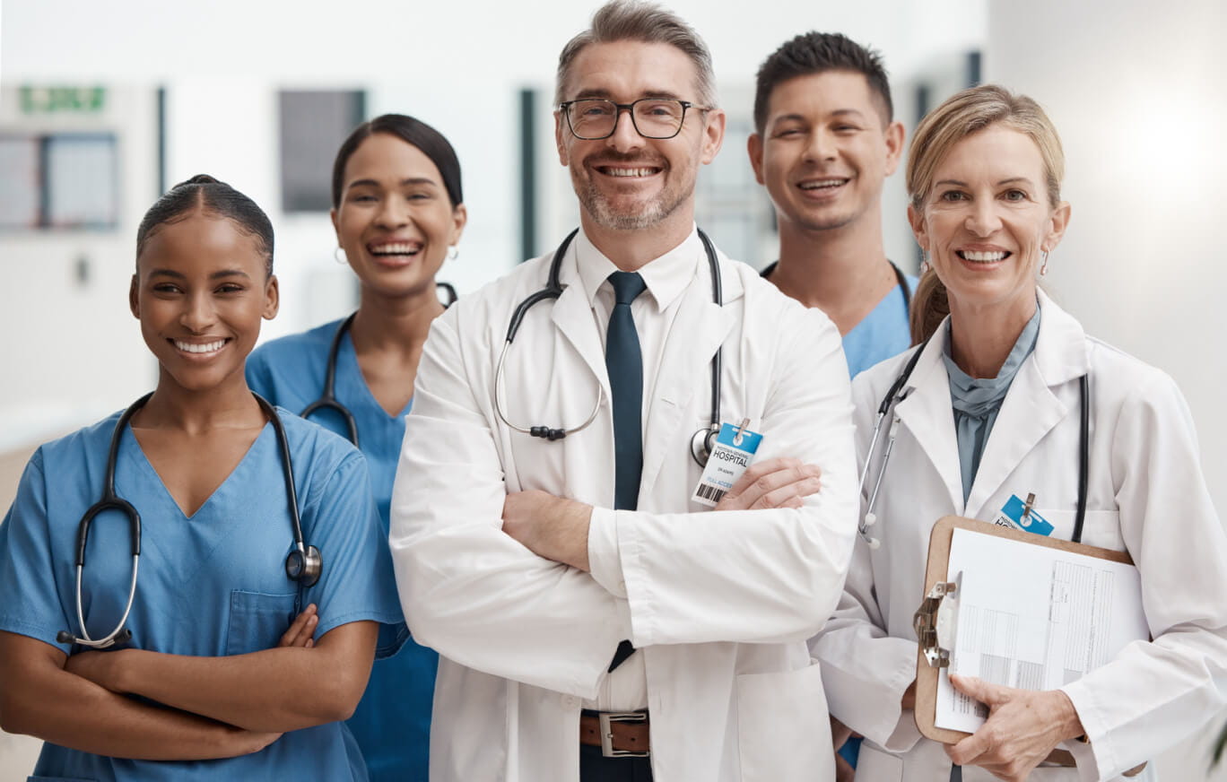 BayCare Orthopedic Podcast Series Group of medical professionals smiling together for a photo.
