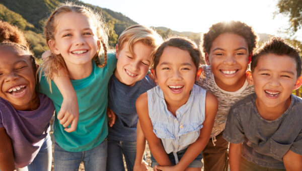 BayCare Kids Wellness and Safety Classes A group of six smiling children.