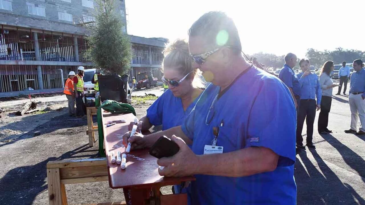 BayCare Celebrates Topping Out in Plant City